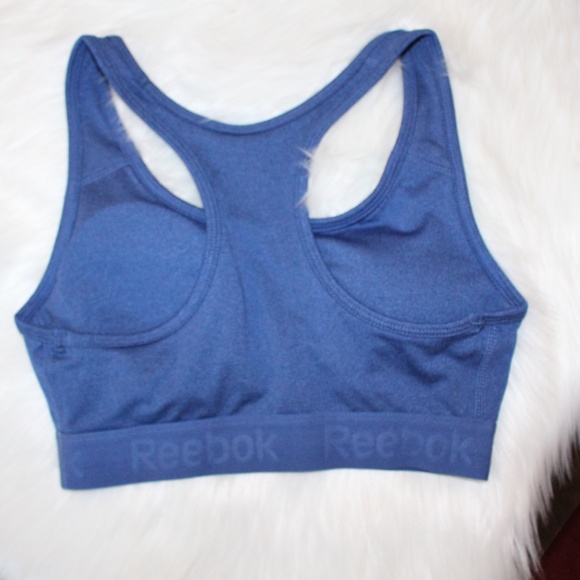 Reebox, Racerback Blue removable pads sports bra Small - Picture 2 of 5